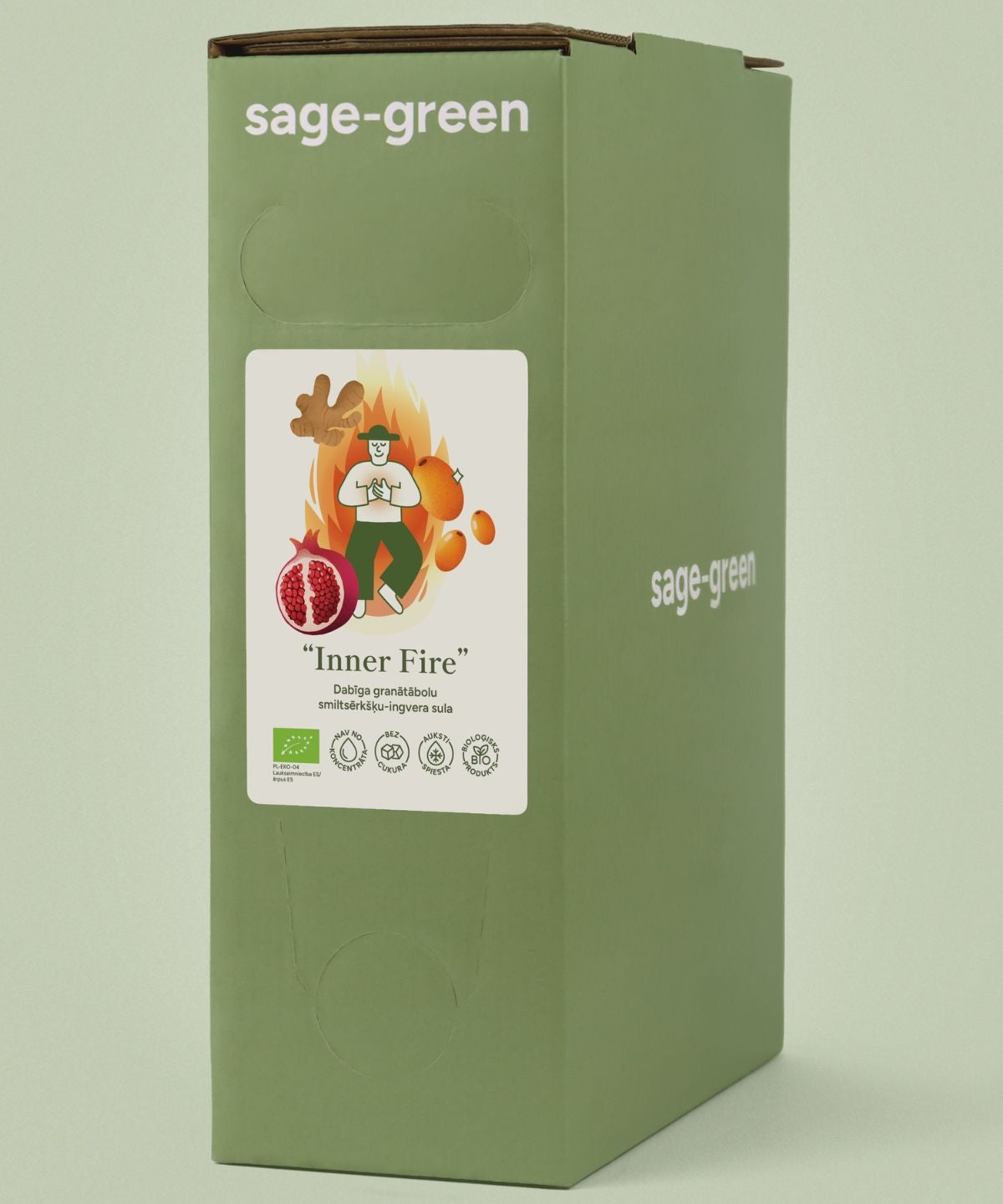 100% Organic Pomegranate, Sea Buckthorn, Ginger Juice 3L