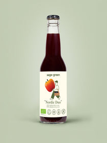 Nordic Duo 330 ml mahe aroonia- ja õunamahla pudel – Sage Green