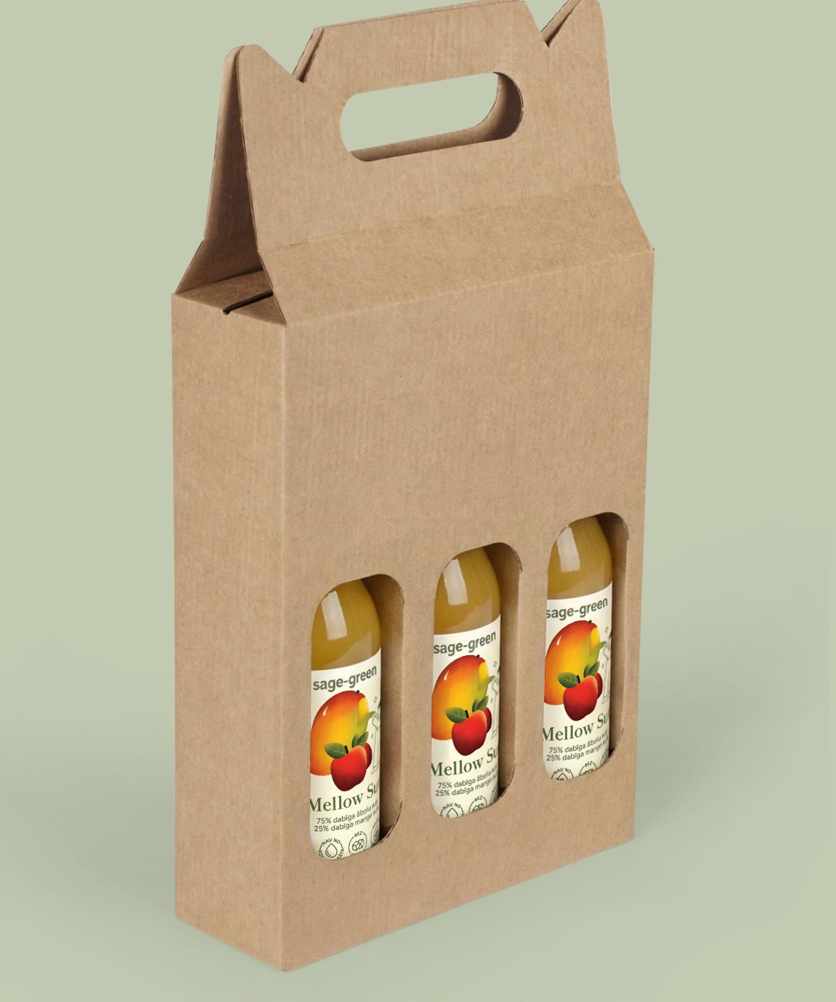 Mellow Sun- 75% Organic Apple juice and 25% Organic Mango juice