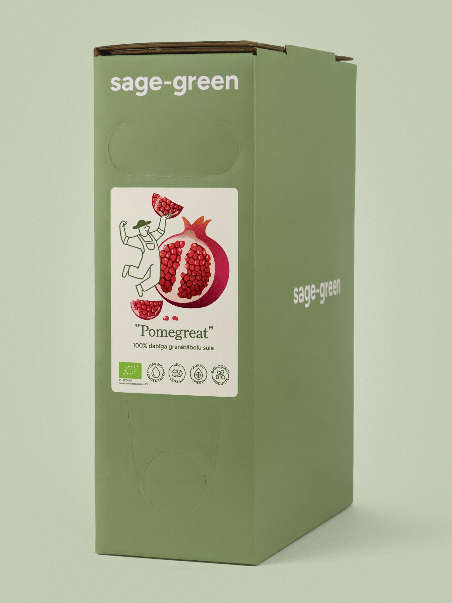 Pomegreat – 100 % bioloģiskā granātābolu sula 3 L