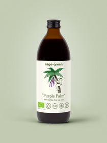 Purple Palm – 100 % bioloģiskā acai sula 500 ml pudelē, auksti spiesta, bez piedevām