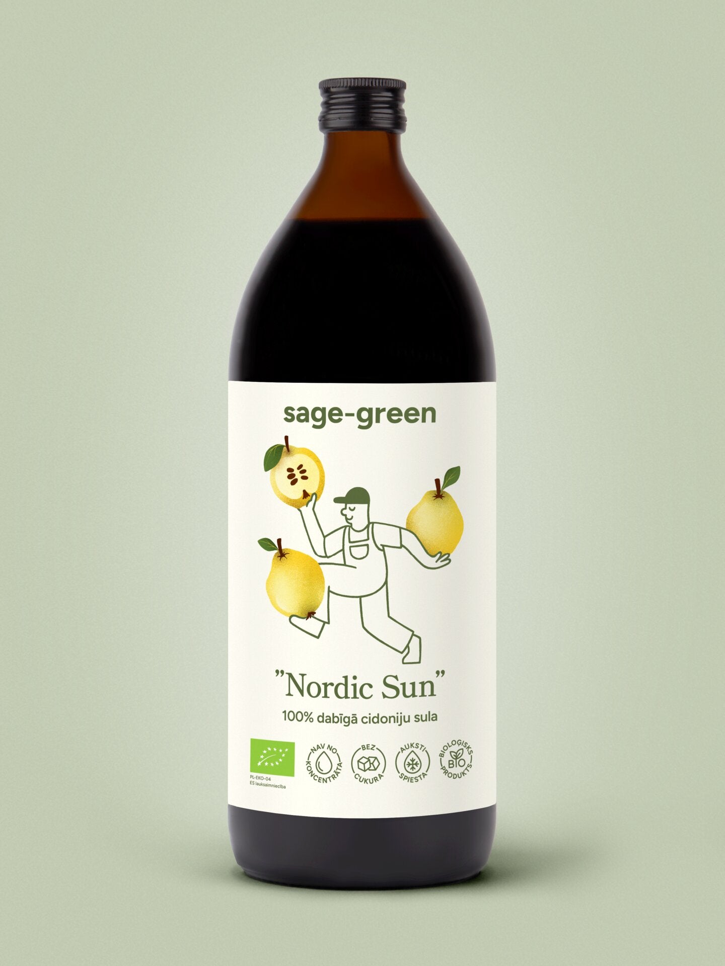 Nordic Sun – 100 % bioloģiskā cidoniju sula 1 L